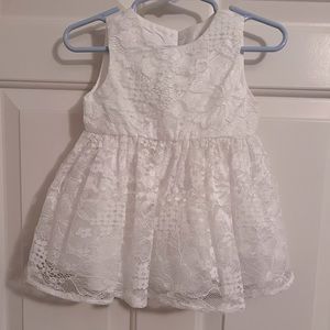 6-9mo White Dress